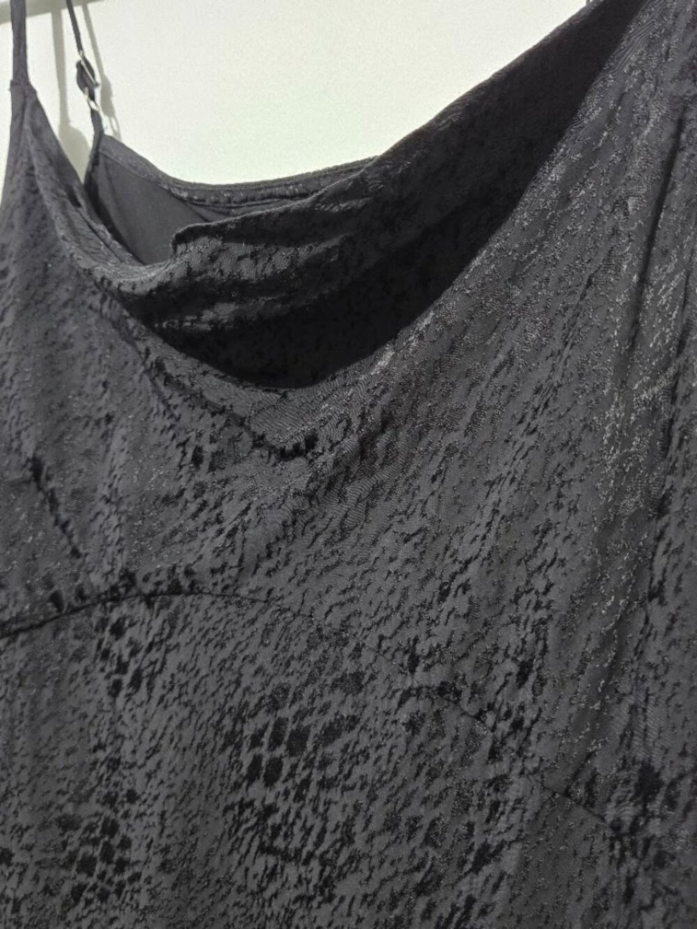Anthropologie Amelie Jacquard Slip Midi Dress Size 4 Cowl Neck Slit Party Event - Picture 3 of 14